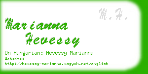 marianna hevessy business card